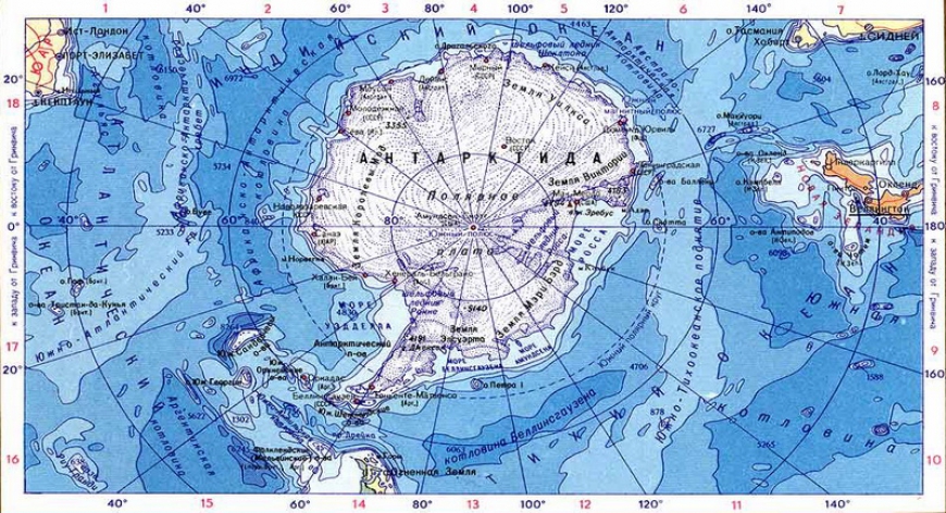 Особенности географического положения Антарктиды и Антарктики