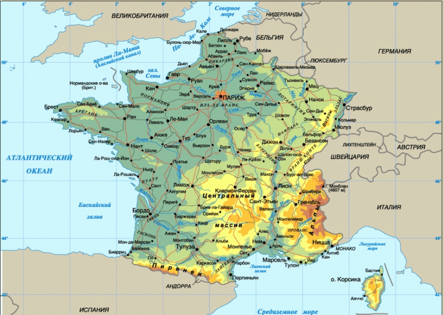 Великобритания и Франция: сравнительная комплексная географическая характеристика