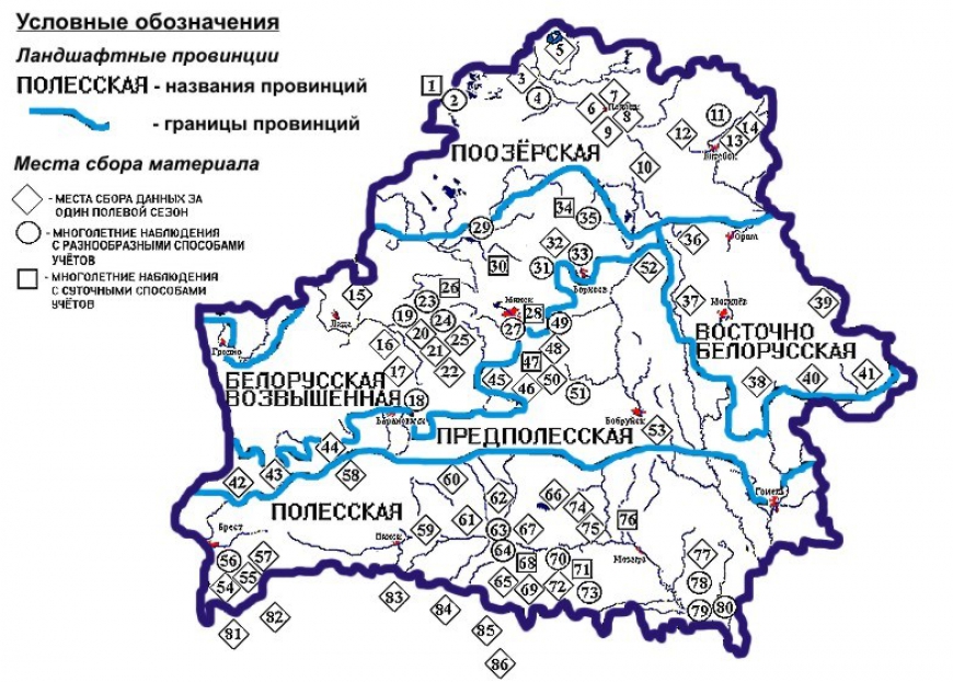 Западно-Белорусская провинция. Восточно-Белорусская провинция